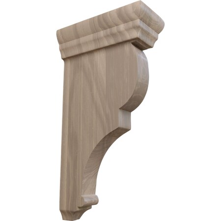 Ekena Millwork 3"W x 6 1/2"D x 12"H Large Rojas Wood Corbel, Walnut CORW03X06X12RJWA